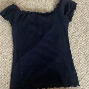 off the shoulder crop top
